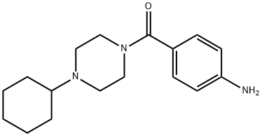 (4-AMINOPHENYL)(4-CYCLOHEXYLPIPERAZINO)METHANONE Struktur