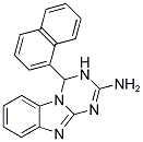 4-(1-NAPHTHYL)-3,4-DIHYDRO[1,3,5]TRIAZINO[1,2-A]BENZIMIDAZOL-2-AMINE Struktur