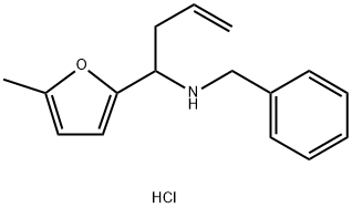 BENZYL-[1-(5-METHYL-FURAN-2-YL)-BUT-3-ENYL]-AMINE HYDROCHLORIDE Struktur