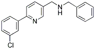 N-BENZYL-1-[6-(3-CHLOROPHENYL)PYRIDIN-3-YL]METHANAMINE Struktur