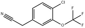 4-CHLORO-3-(TRIFLUOROMETHOXY)PHENYLACETONITRILE Struktur