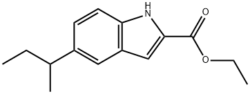 5-SEC-BUTYL-1H-INDOLE-2-CARBOXYLIC ACID ETHYL ESTER Struktur