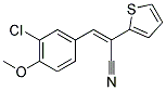 (E)-3-(3-CHLORO-4-METHOXYPHENYL)-2-(2-THIENYL)-2-PROPENENITRILE Struktur