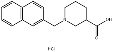 1-(2-NAPHTHYLMETHYL)PIPERIDINE-3-CARBOXYLIC ACIDHYDROCHLORIDE Struktur