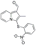 2-METHYL-3-(2-NITRO-PHENYLSULFANYL)-INDOLIZINE-1-CARBALDEHYDE Struktur