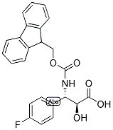 N-FMOC-(2S,3S)-3-AMINO-3-(4-FLUORO-PHENYL)-2-HYDROXY-PROPIONIC ACID Struktur