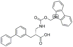 (R)-3-BIPHENYL-3-YL-2-[(9H-FLUOREN-9-YLMETHOXYCARBONYLAMINO)-METHYL]-PROPIONIC ACID Struktur