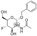 BENZYL 2-ACETAMIDO-2,4-DIDEOXY-4-FLUORO-ALPHA-D-GLUCOPYRANOSIDE Struktur