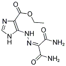 ETHYL 5-{2-[2-AMINO-1-(AMINOCARBONYL)-2-OXOETHYLIDENE]HYDRAZINO}-1H-IMIDAZOLE-4-CARBOXYLATE Struktur