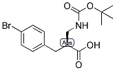 (S)-3-(4-BROMO-PHENYL)-2-(TERT-BUTOXYCARBONYLAMINO-METHYL)-PROPIONIC ACID Struktur