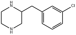 2-(3-CHLORO-BENZYL)-PIPERAZINE Struktur