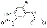 N-(6-BROMO-2-OXO-2,3-DIHYDRO-1H-BENZIMIDAZOL-5-YL)-2-CHLOROACETAMIDE Struktur