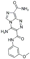 4-AMINO-N~3~-(3-METHOXYPHENYL)IMIDAZO[5,1-C][1,2,4]TRIAZINE-3,8-DICARBOXAMIDE Struktur