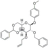 4-METHOXYPHENYL 3-O-ALLYL-2-O-BENZYL-4,6-O-BENZYLIDENE-BETA-D-GALACTOPYRANOSIDE Struktur