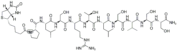 BIOTIN-PLSRTLSVSS-NH2 Struktur