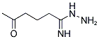 1-IMINO-4-ACETYLBUTYLHYDRAZINE Struktur