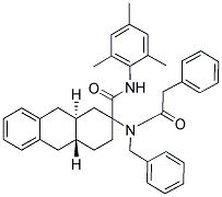 (4AR,9AS)-2-(N-BENZYL-2-PHENYLACETAMIDO)-N-MESITYL-1,2,3,4,4A,9,9A,10-OCTAHYDROANTHRACENE-2-CARBOXAMIDE Struktur