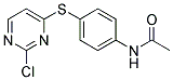 N-(4-[(2-CHLORO-4-PYRIMIDINYL)SULFANYL]PHENYL)ACETAMIDE Struktur