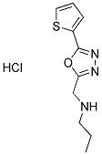 N-[(5-THIEN-2-YL-1,3,4-OXADIAZOL-2-YL)METHYL]PROPAN-1-AMINE HYDROCHLORIDE Struktur