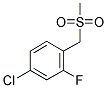 4-CHLORO-2-FLUOROBENZYLMETHYLSULFONE Struktur