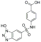 4-[[(1-HYDROXY-1H-1,2,3-BENZOTRIAZOL-6-YL)SULFONYL]AMINO]BENZOIC ACID Struktur