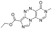 ETHYL 3-METHYL-4-OXO-3,4-DIHYDROIMIDAZO[5,1-C]PYRIMIDO[4,5-E][1,2,4]TRIAZINE-7-CARBOXYLATE Struktur