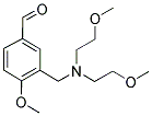 3-([BIS(2-METHOXYETHYL)AMINO]METHYL)-4-METHOXYBENZALDEHYDE Struktur