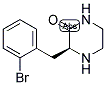 (S)-3-(2-BROMO-BENZYL)-PIPERAZIN-2-ONE Struktur