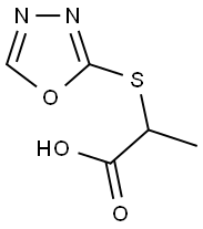 2-(1,3,4-OXADIAZOL-2-YLSULFANYL)PROPANOIC ACID Struktur