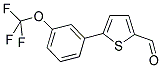 5-[3-(TRIFLUOROMETHOXY)PHENYL]THIOPHENE-2-CARBALDEHYDE Struktur