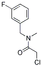 2-CHLORO-N-(3-FLUOROBENZYL)-N-METHYLACETAMIDE Struktur