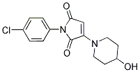 1-(4-CHLOROPHENYL)-3-(4-HYDROXYPIPERIDIN-1-YL)-1H-PYRROLE-2,5-DIONE Struktur