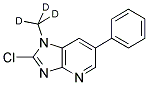 2-CHLORO-1-(TRIDEUTEROMETHYL)-6-PHENYLIMIDAZO(4,5-B)PYRIDINE Struktur