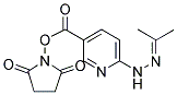 ACETONE 5-(SUCCINIMIDYLOXYCARBONYL)-PYRIDINE-2-YL HYDRAZONE Struktur