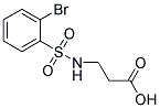 3-[[(2-BROMOPHENYL)SULFONYL]AMINO]PROPANOIC ACID Struktur