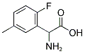 2-FLUORO-5-METHYL-DL-PHENYLGLYCINE|2-氨基-2-(2-氟-5-甲基苯基)乙酸