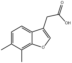 (6,7-DIMETHYL-1-BENZOFURAN-3-YL)ACETIC ACID Struktur