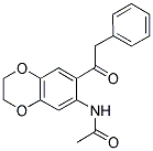 N-(7-PHENYLACETYL-2,3-DIHYDRO-BENZO[1,4]DIOXIN-6-YL)-ACETAMIDE Struktur