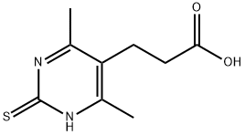 3-(2-MERCAPTO-4,6-DIMETHYLPYRIMIDIN-5-YL)PROPANOIC ACID Struktur