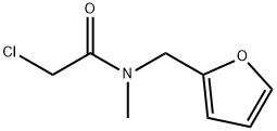 2-CHLORO-N-(2-FURYLMETHYL)-N-METHYLACETAMIDE Struktur