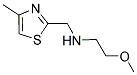 (2-METHOXY-ETHYL)-(4-METHYL-THIAZOL-2-YLMETHYL)-AMINE Struktur