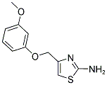 4-(3-METHOXY-PHENOXYMETHYL)-THIAZOL-2-YLAMINE Struktur