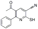 5-ACETYL-2-MERCAPTO-6-PHENYLNICOTINONITRILE Struktur