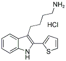 4-[2-(2-THIENYL)-1H-INDOL-3-YL]BUTYLAMINE HYDROCHLORIDE Struktur