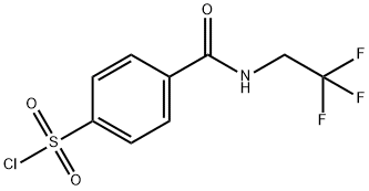 4-[[(2,2,2-TRIFLUOROETHYL)AMINO]CARBONYL]BENZENESULFONYL CHLORIDE Struktur