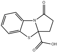 1-OXO-2,3-DIHYDRO-1H-BENZO[D]PYRROLO[2,1-B]-THIAZOLE-3A-CARBOXYLIC ACID Struktur