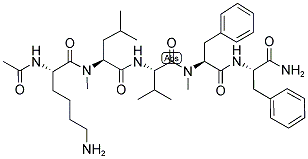 AC-K-(NME-L)-V-(NME-F)-F-NH2 Struktur