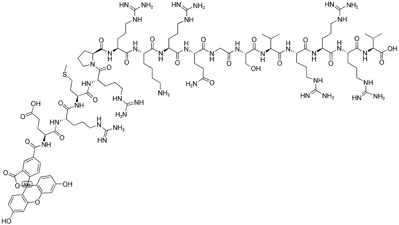 5-FAM-ERMRPRKRQGSVRRRV Struktur