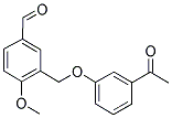 3-[(3-ACETYLPHENOXY)METHYL]-4-METHOXYBENZALDEHYDE Struktur