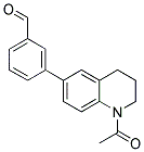 3-(1-ACETYL-1,2,3,4-TETRAHYDROQUINOLIN-6-YL) BENZALDEHYDE Struktur